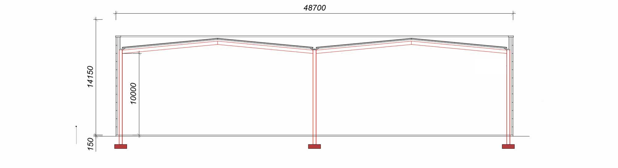 Watergrasshill Business Park Unit 1 Proposed Section